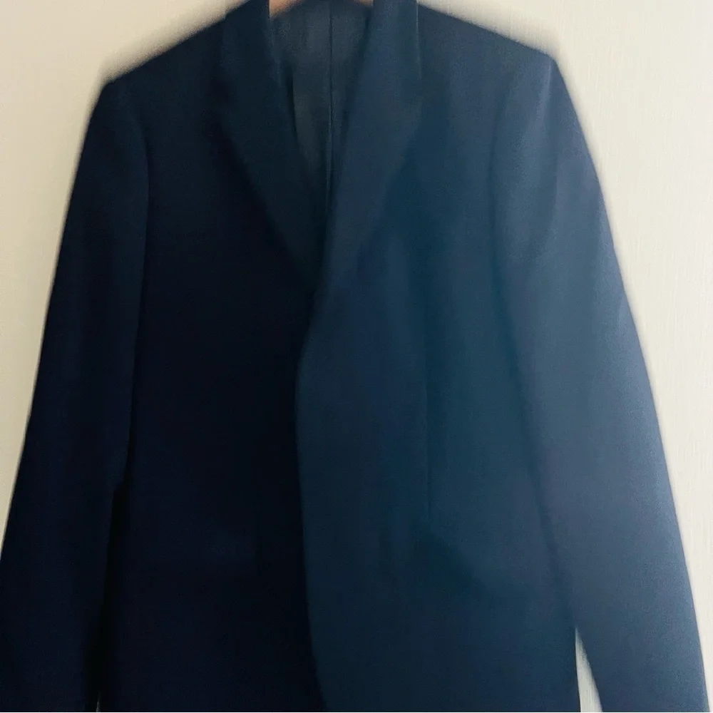 THEORY Men’s Dark Navy Blue Wool Blazer Jacket Size 38R
